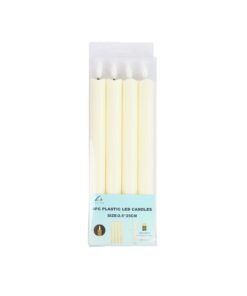 LED Taper Candles 2.5 x 25cm 4pc