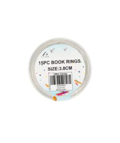 Book rings 15pc 3.8cm