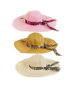 Bowknot Adult Women's Summer Hat Assorted 46cm