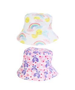 Girl Reversible Summer Bucket Hat Assorted 26cm