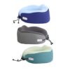 Smooth Fabric Travel Pillow 3 Colors Assorted