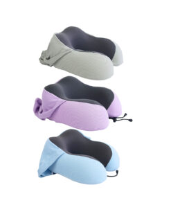 Hoodie Travel Pillow 3 Colors Assorted