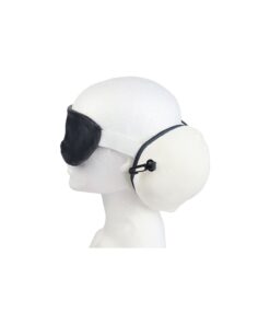 Panda Ear Cups Travel Pillow with Eye Mask