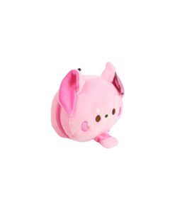 Pink Fox Ear Cups Travel Pillow with Eye Mask