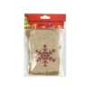 Christmas Gunny Gift Bags 10x14cm 6pc