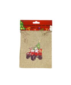 Christmas Gunny Gift Bags 15x20cm 2pc
