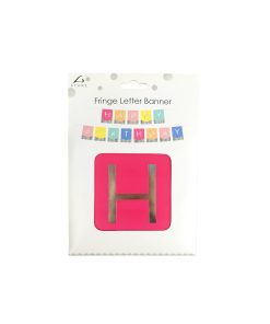 Color Happy Birthday Letter Fringe Banner 20cm x 15cm 3.5m