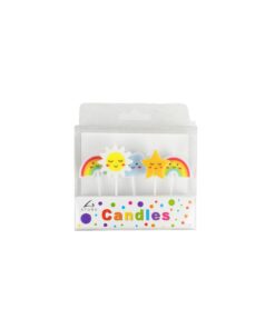 Rainbow Birthday Pick Candles 5pc