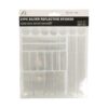 Silver Reflective Stickers 21pc