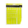 Yellow Reflective Stickers 21pc