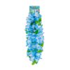 Blue Hawaiian Lei with Leaves 52.5x 6.5cm 5pc