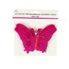 Glitter Hot Pink Hollowed-out Butterfly String 1.8m