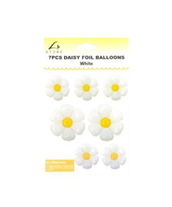 White Daisy Foil Balloon 7pc