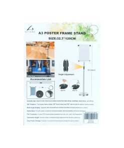 A3 Poster Frame Stand 32.7x120cm