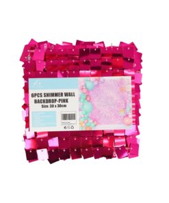 Pink Shimmer Wall Panels 6pc