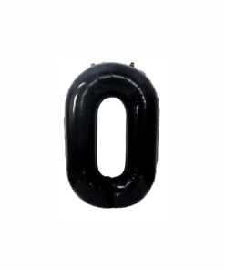Black Foil Number Balloon 0