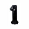 black foil number balloon 86cm 34"