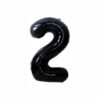 black foil number balloon 86cm 34"