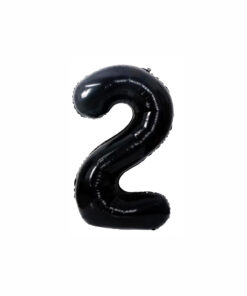 Black Foil Number Balloon 2