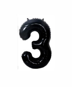 Black Foil Number Balloon 3