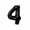 black foil number balloon 86cm 34"