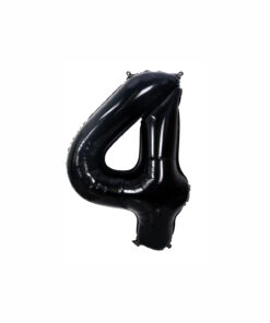 Black Foil Number Balloon 4