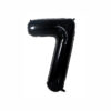 black foil number balloon 86cm 34"
