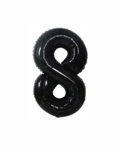 Black Foil Number Balloon 8
