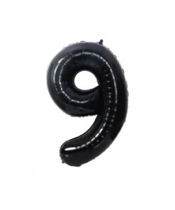 Black Foil Number Balloon 9