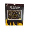 Black Eid Backdrop 150x100cm 1pc