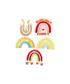 Rainbow DIY Cloth Patch 5pc