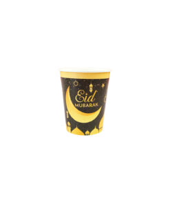Black Eid Paper Cups 9oz 20pc