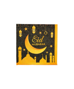 Black Eid Napkins 33x33cm 20pc
