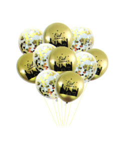 Black Eid Latex Balloons 12in 20pc