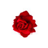 Red Rose Flower Hairclip 13cm