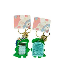 Dinosaur Calculator Keychain 7cm Assorted