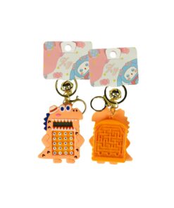 Dinosaur Calculator Keychain 7cm Assorted
