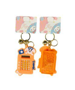 Dog Calculator Keychain 9cm Assorted