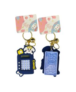 Dog Calculator Keychain 9cm Assorted