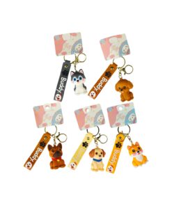 Dog Keychain 5cm Assorted
