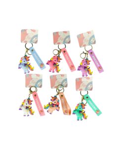 Unicorn Keychain 6.5cm Assorted