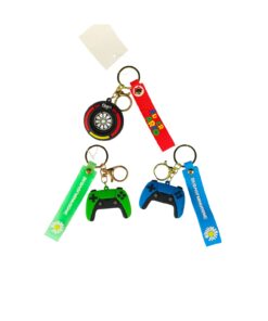 Tires Game Control Keychain 5.5cm Assorted