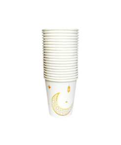 Alternative view of White Eid Paper Cups 9oz 20pc