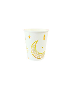 White Eid Paper Cups 9oz 20pc