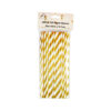White Eid Paper Straws 40pc