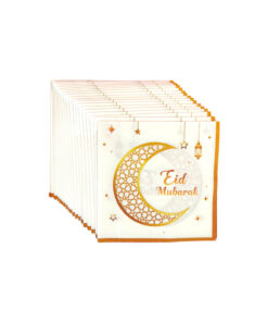 White Eid Napkins 33x33cm 20pc