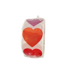 Heart Sticker Roll 2.5x2.5cm 500pc