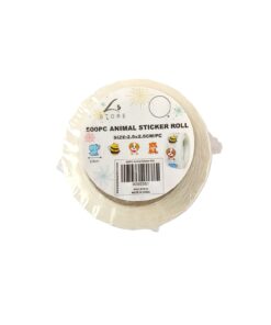 Animal Sticker Roll 2.5x2.5cm 500pc