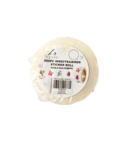 Insects Sticker Roll 2.5x2.5cm 500pc