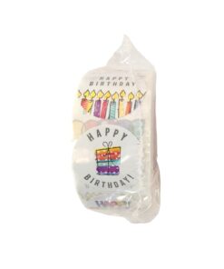 Happy Birthday Sticker Roll 2.5x2.5cm 500pc